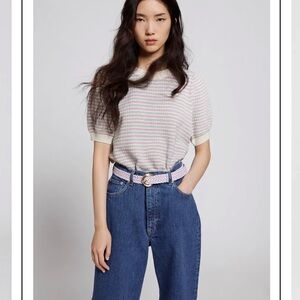 & other stories scallop neck knit top